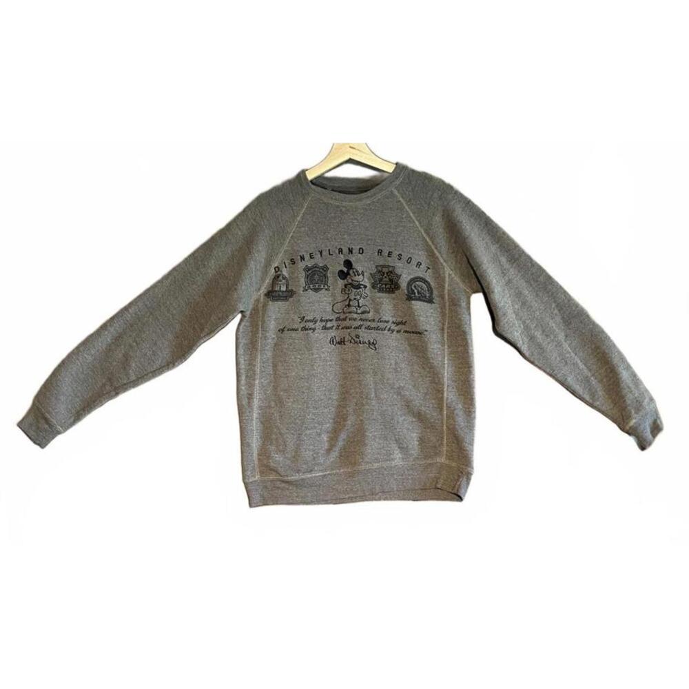 Disneyland Resort Grey Mickey Mouse Sweatshirt Size M - Picture 1 of 4